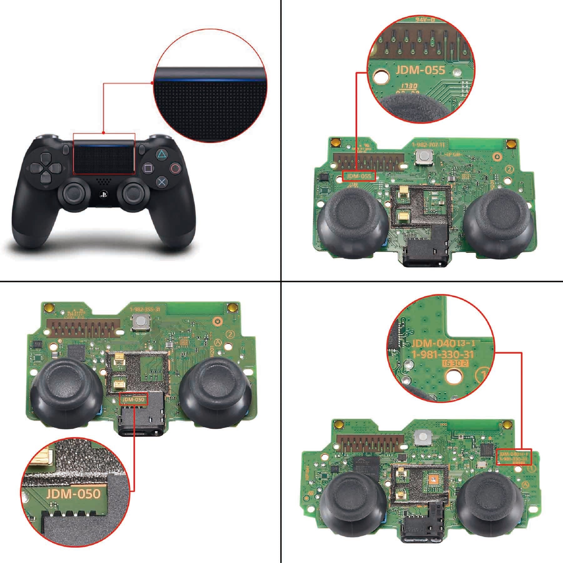 eXtremeRate Retail 100$ Cash Money Dollar Patterned Dawn Remappable Remap Kit with Redesigned Back Shell & 4 Back Buttons for ps4 Controller JDM 040/050/055 - P4RM001