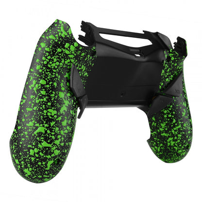 eXtremeRate Retail Textured Green Dawn Remappable Remap Kit with Redesigned Back Shell & 4 Back Buttons for ps4 Controller JDM 040/050/055 - P4RM010