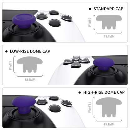 eXtremeRate Retail Purple Replacement Swappable Thumbsticks for PS5 Edge Controller, Custom Interchangeable Analog Stick Joystick Caps for PS5 Edge Controller - Controller & Thumbsticks Base NOT Included - P5J104