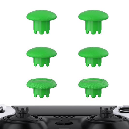 eXtremeRate Retail Green Replacement Swappable Thumbsticks for PS5 Edge Controller, Custom Interchangeable Analog Stick Joystick Caps for PS5 Edge Controller - Controller & Thumbsticks Base NOT Included - P5J107