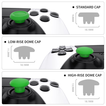 eXtremeRate Retail Green Replacement Swappable Thumbsticks for PS5 Edge Controller, Custom Interchangeable Analog Stick Joystick Caps for PS5 Edge Controller - Controller & Thumbsticks Base NOT Included - P5J107