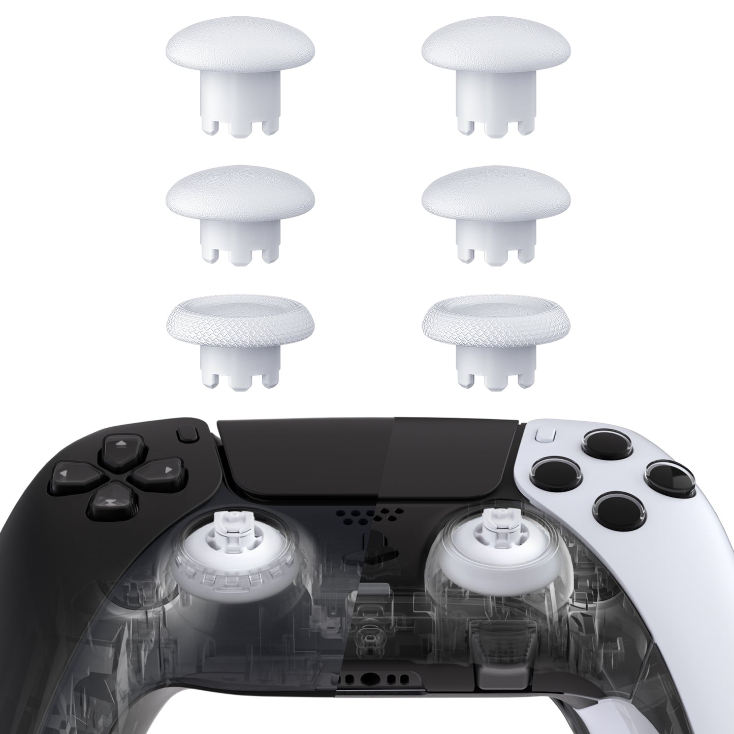 eXtremeRate EDGE Stick Replacement Thumbstick for PS5 & PS4 Controllers (White)