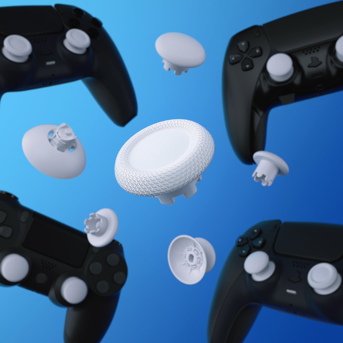 eXtremeRate EDGE Stick Replacement Thumbstick for PS5 & PS4 Controllers (White)