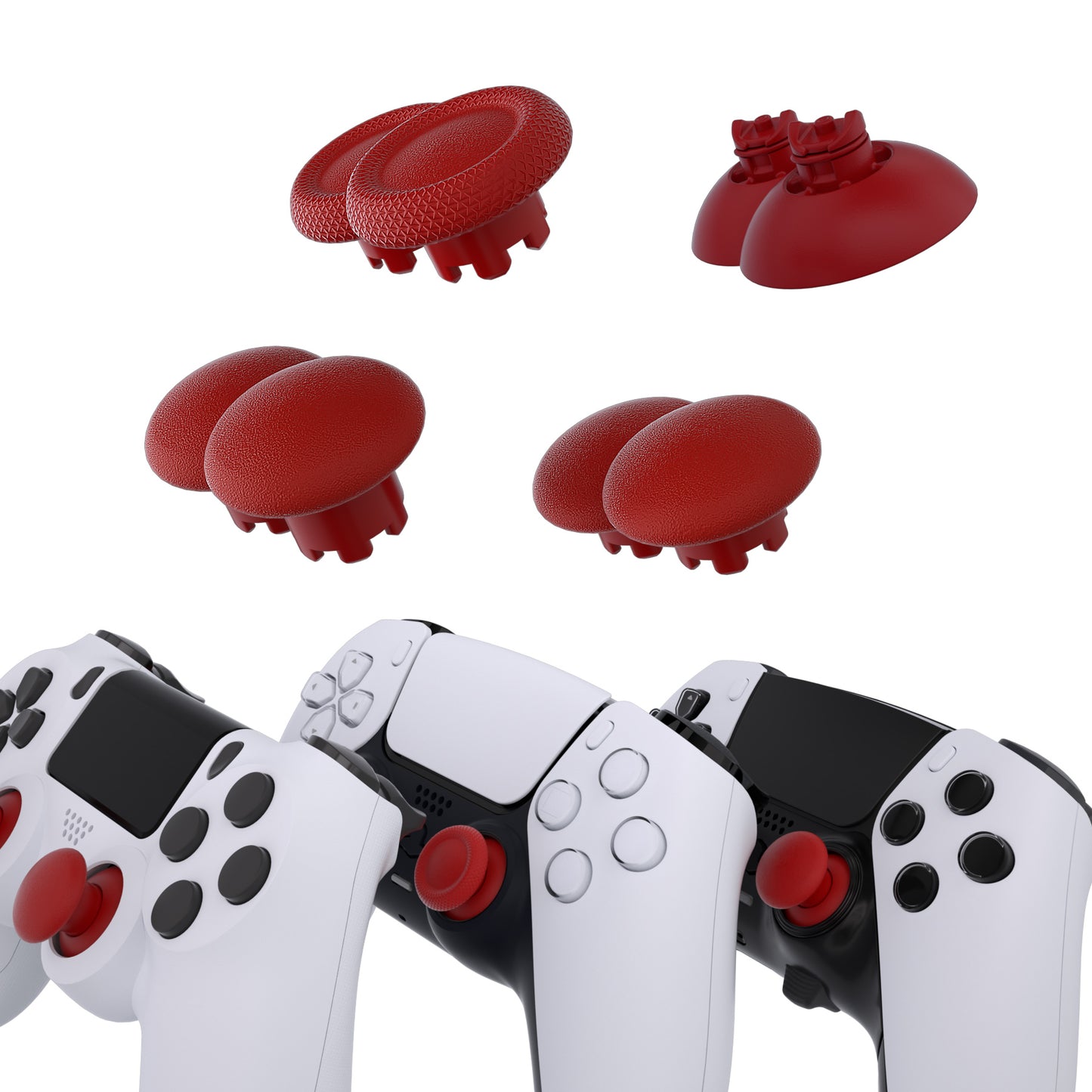 eXtremeRate EDGE Replacement Thumbstick for PS5 & PS4 Controllers (Carmine Red)