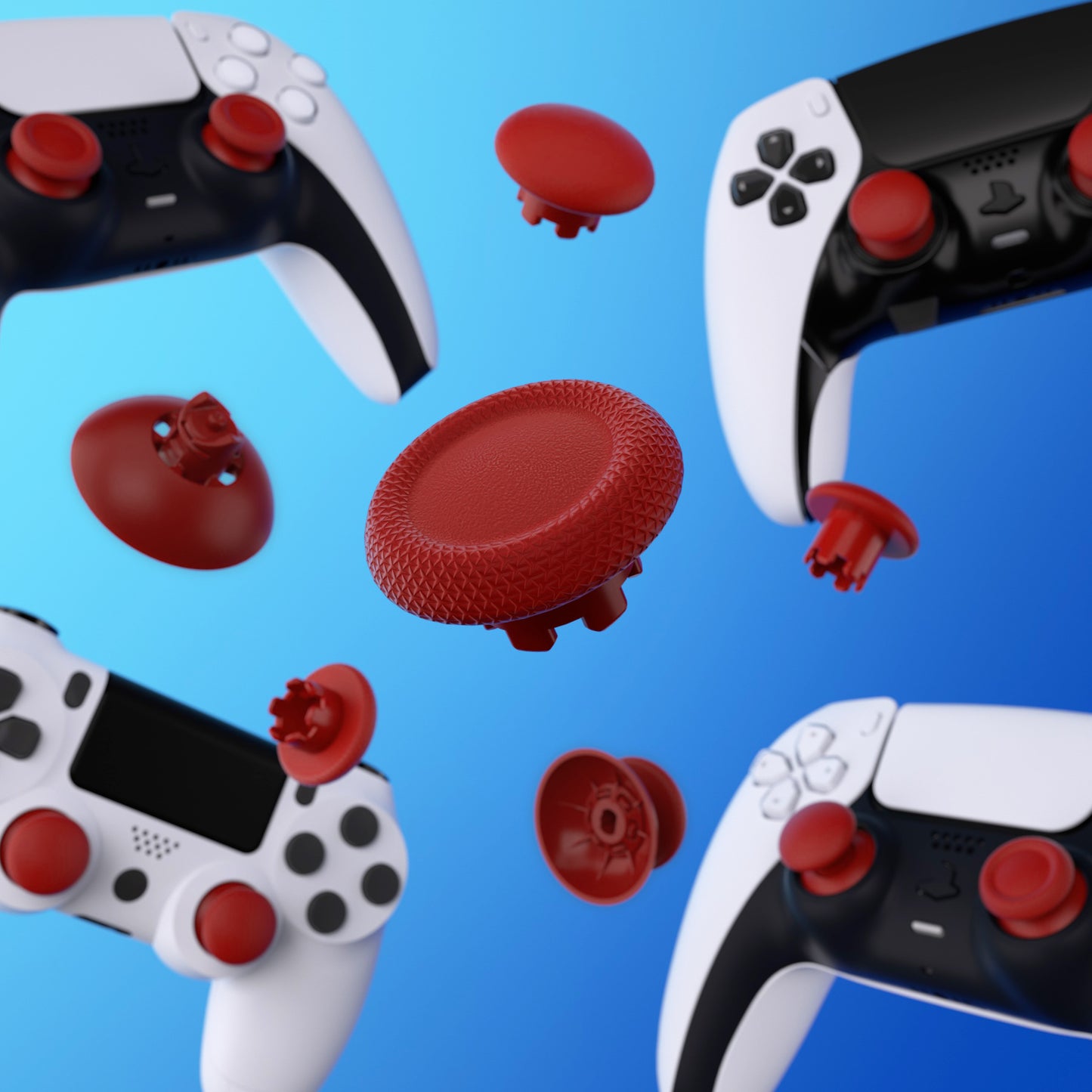 eXtremeRate EDGE Replacement Thumbstick for PS5 & PS4 Controllers (Carmine Red)