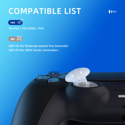 eXtremeRate PS5&PS5 Edge&PS4全モデルコントローラー対応EDGEスティック交換用サムスティック【クリア】