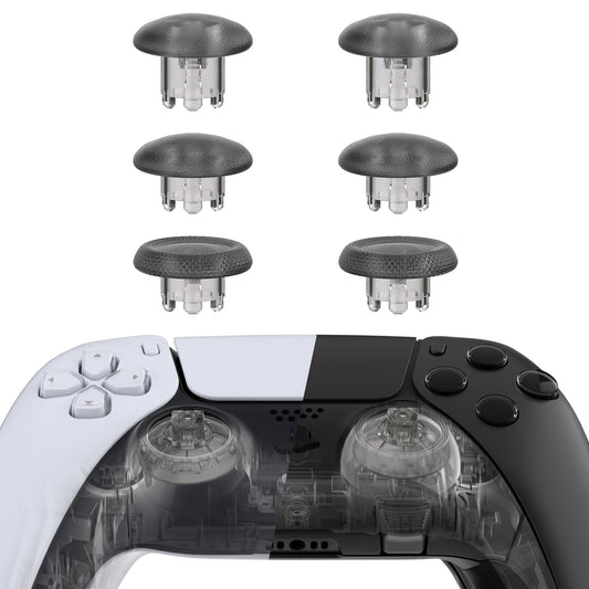 eXtremeRate EDGE Replacement Thumbstick for PS5 & PS4 Controllers (Clear Black)