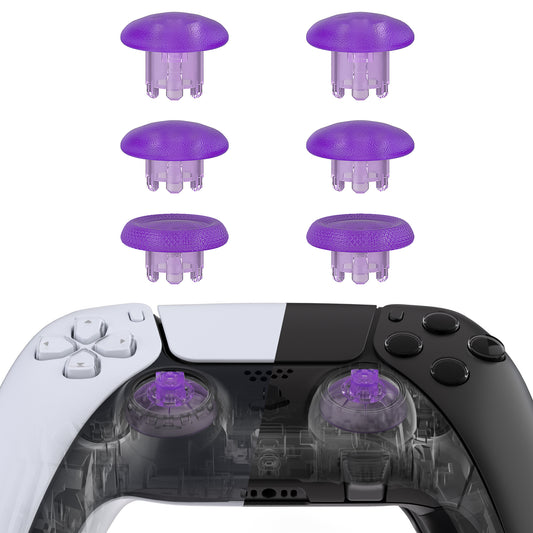 eXtremeRate EDGE Replacement Thumbstick for PS5 & PS4 Controllers (Clear Purple)