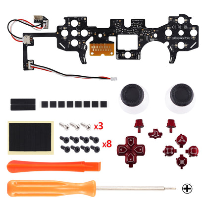eXtremeRate PS5コントローラーBDM-030/040/050対応用マルチカラー発光ボタンDTF V3 LEDキット【スカーレットレッド】