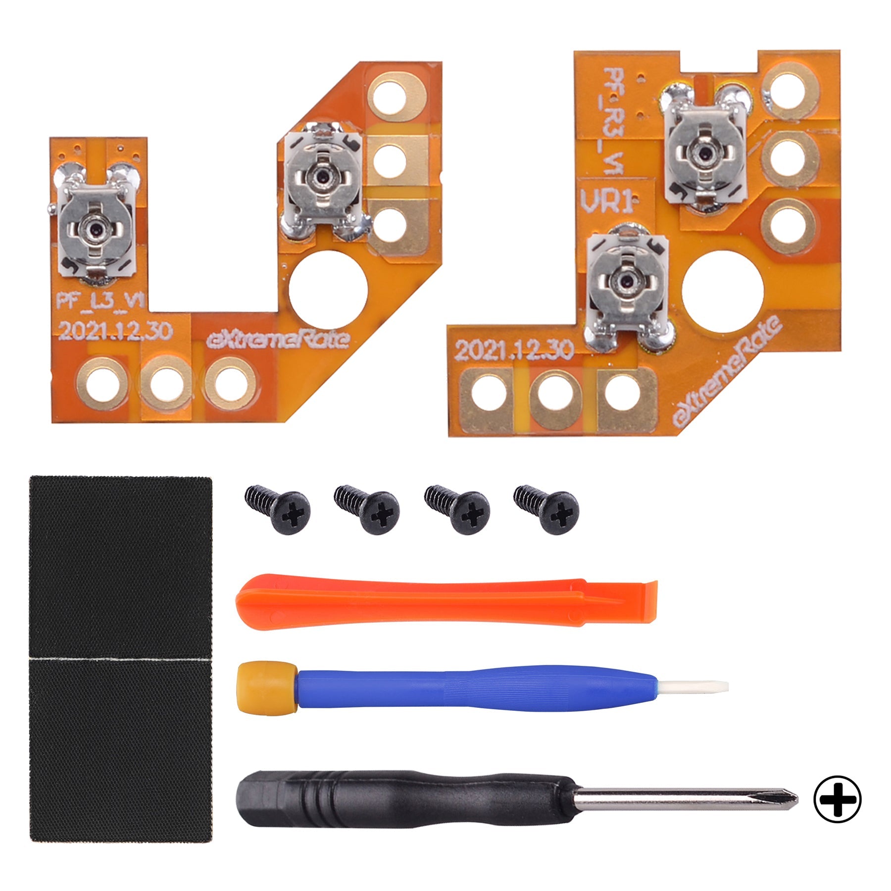 eXtremeRate Retail Drifix Thumbsticks Drift Fix Repair Kit for PS5 Controller BDM-010 & BDM-020, Custom Analog Stick Joystick Regulator Circuit Board for PS5 Controller - PFMD007