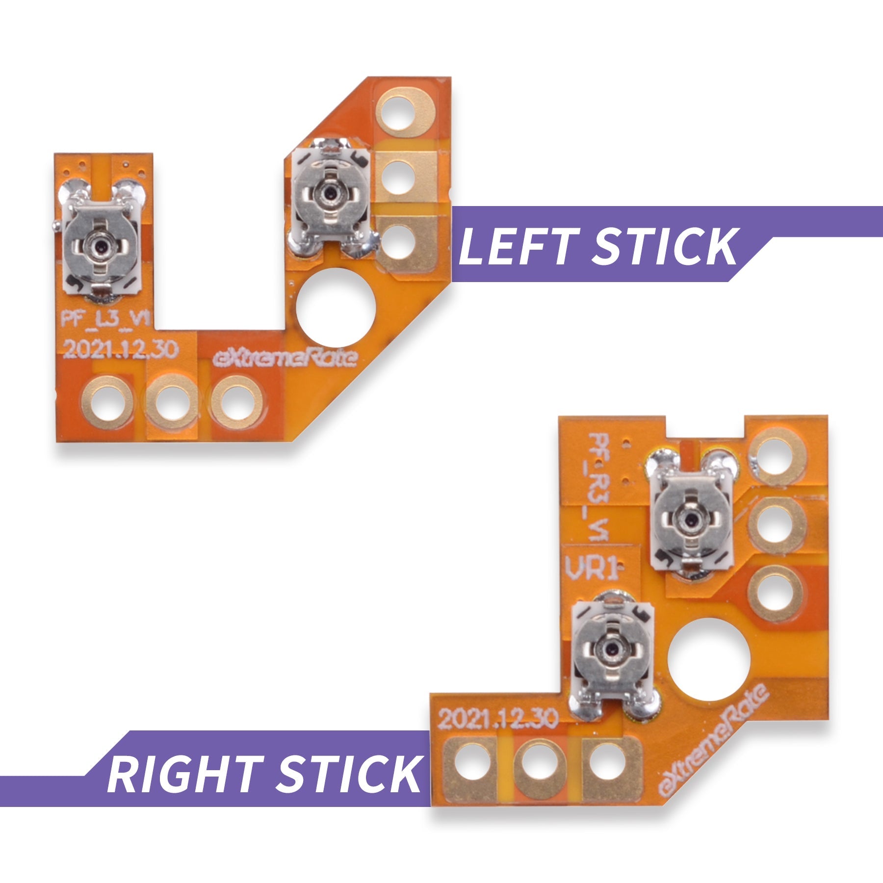 eXtremeRate Retail Drifix Thumbsticks Drift Fix Repair Kit for PS5 Controller BDM-010 & BDM-020, Custom Analog Stick Joystick Regulator Circuit Board for PS5 Controller - PFMD007