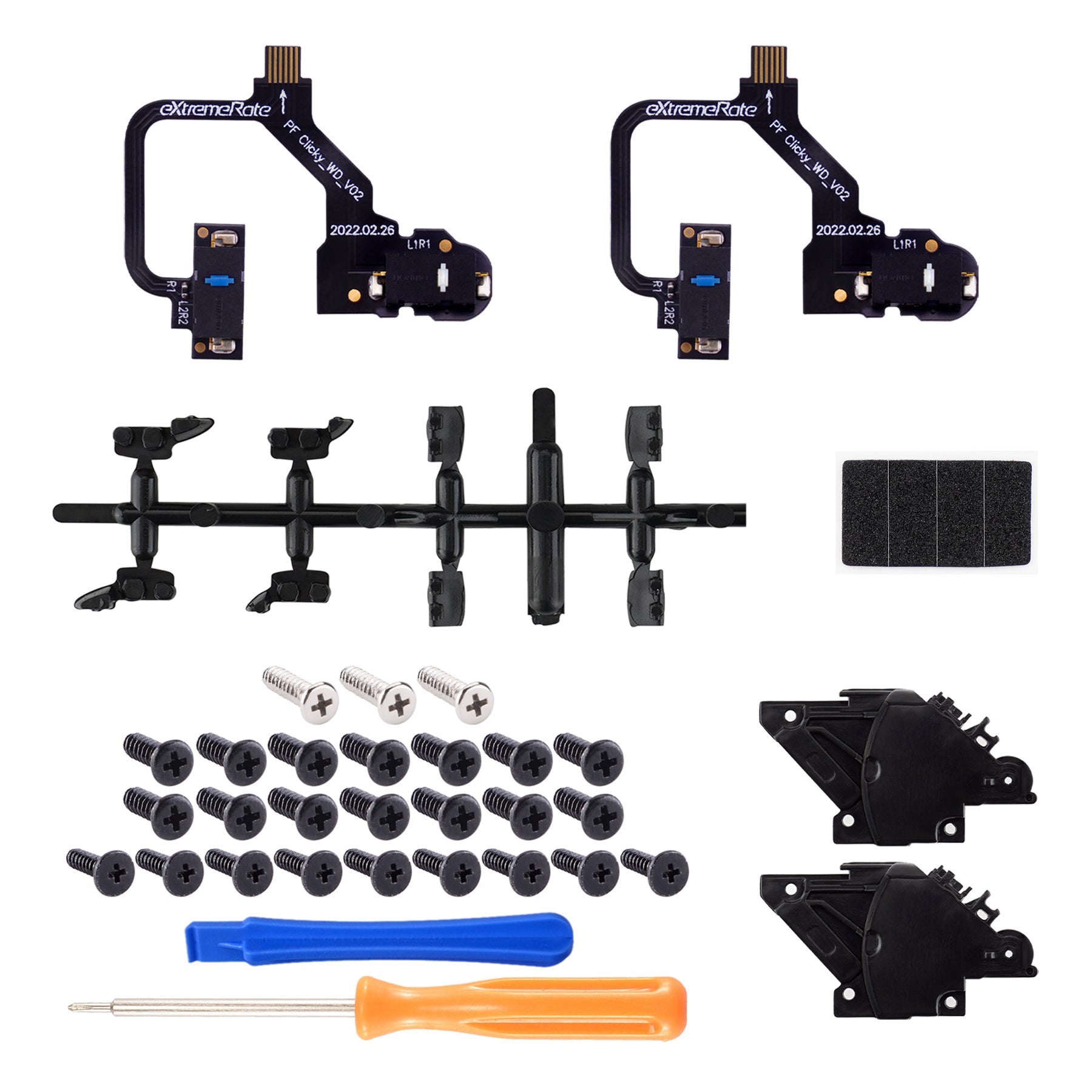 eXtremeRate Retail eXtremeRate Micro Switch - Light Version Clicky Hair Trigger Kit for PS5 Controller Shoulder Buttons, Ergonomic Micro Switch Bumper Trigger Buttons Mouse Click for PS5 Controller BDM-010 & BDM-020 - PFMD008