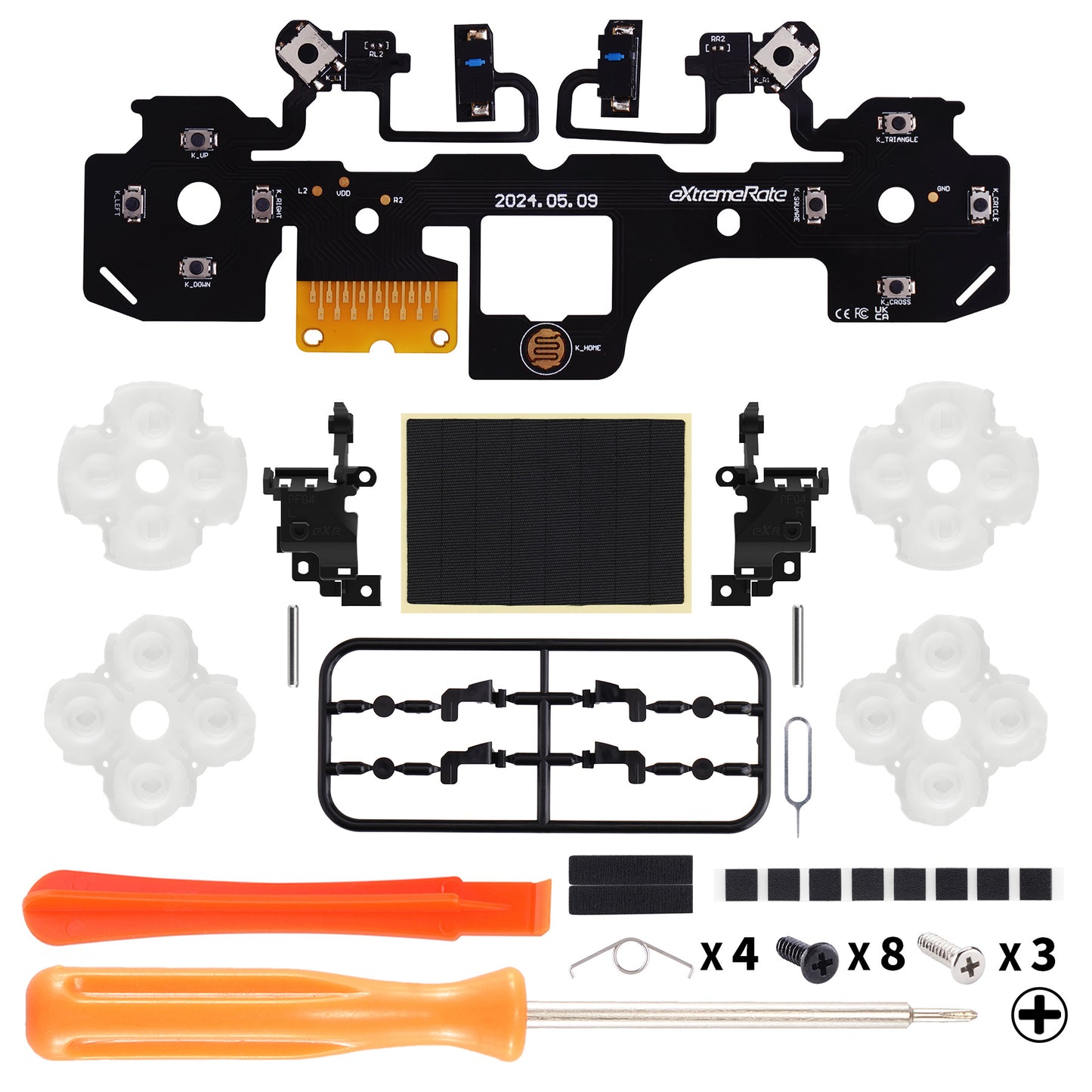 eXtremeRate PS5コントローラーBDM-040/050/060に対応用ライトバージョンホールクリッキーキットV2