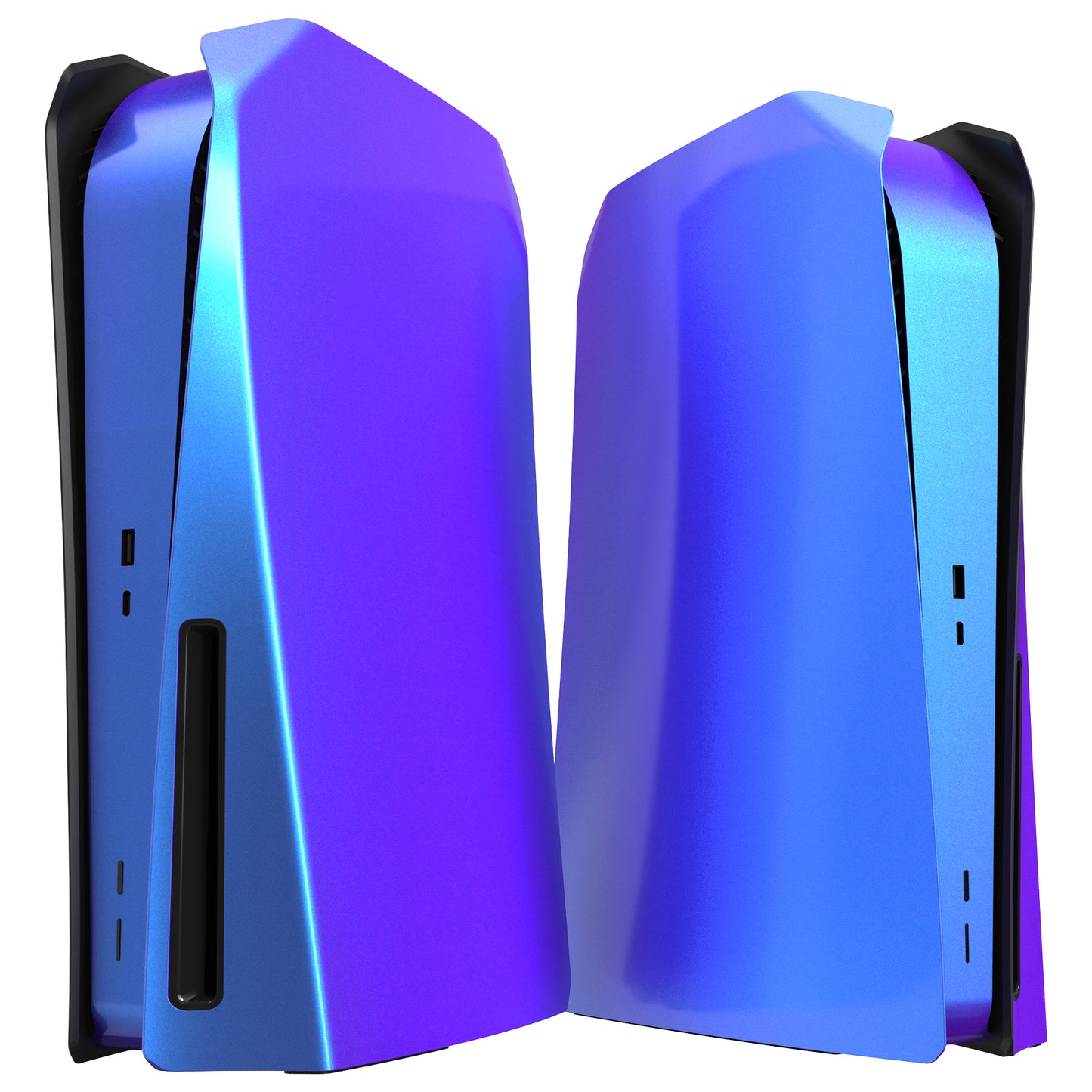 eXtremeRate eXcover PS5ディスク版本体用交換ケース 【カメレオンパープルブルー】