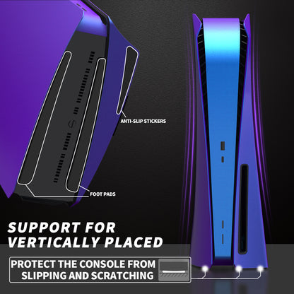 eXtremeRate eXcover PS5ディスク版本体用交換ケース 【カメレオンパープルブルー】