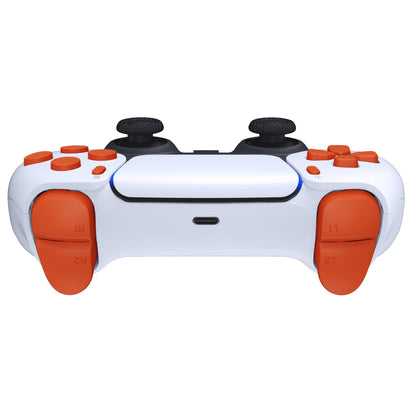 eXtremeRate Replacement Full Set Buttons Compatible with PS5 Controller BDM-030/040 - Orange eXtremeRate