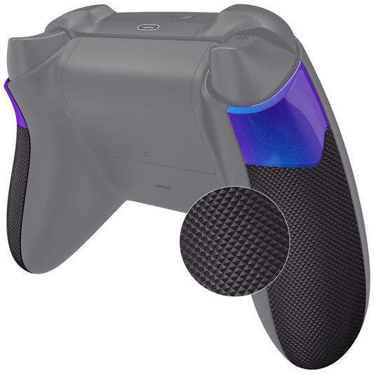 eXtremeRate Performance Non-Slip Texture Rubberized Grips Replacement Back Panels for Xbox Series X & S Controller - Chameleon Purple Blue eXtremeRate