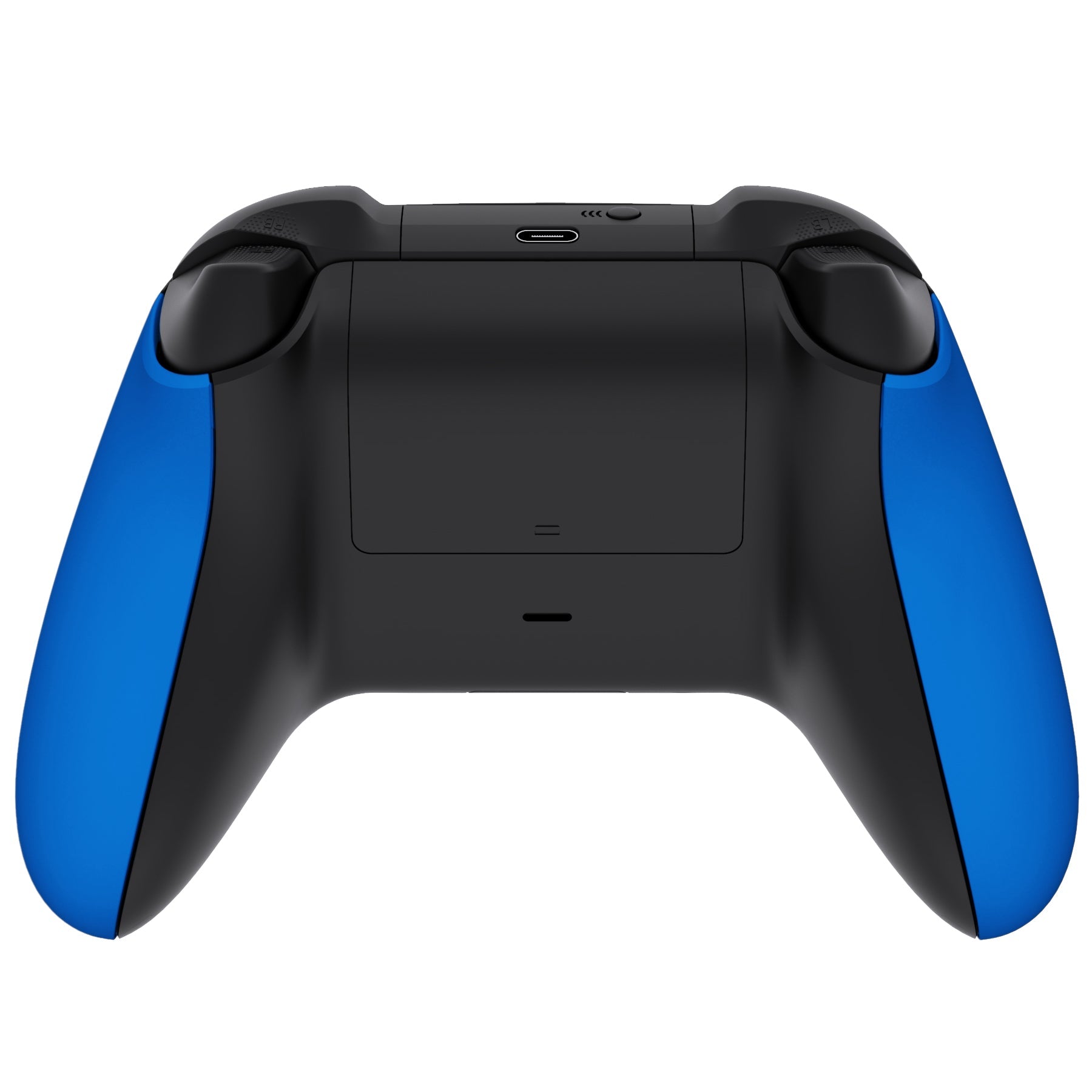 eXtremeRate Retail Blue Soft Touch Grip Back Panels, Comfortable Non-Slip Side Rails Handles, Game Improvement Replacement Parts for Xbox Series S / X Controller - Controller NOT Included - PX3P305