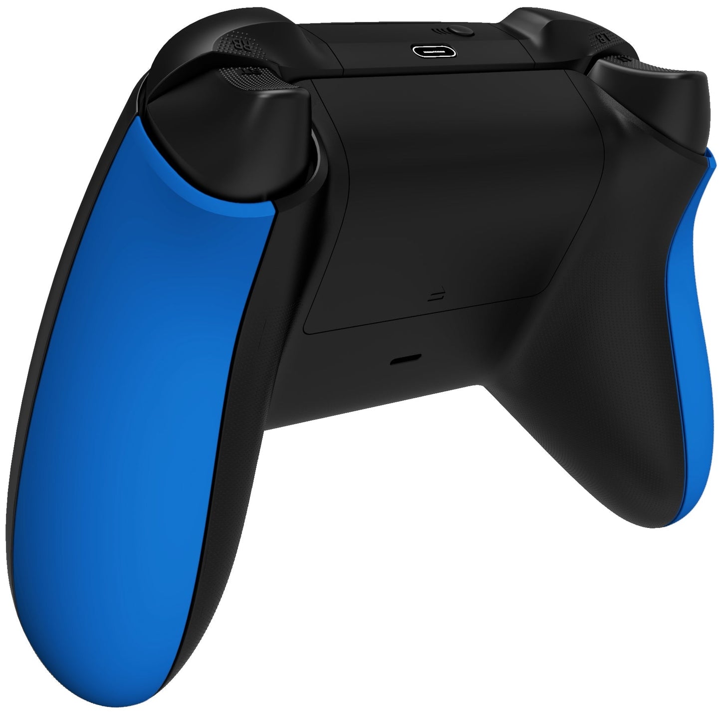 eXtremeRate Retail Blue Soft Touch Grip Back Panels, Comfortable Non-Slip Side Rails Handles, Game Improvement Replacement Parts for Xbox Series S / X Controller - Controller NOT Included - PX3P305