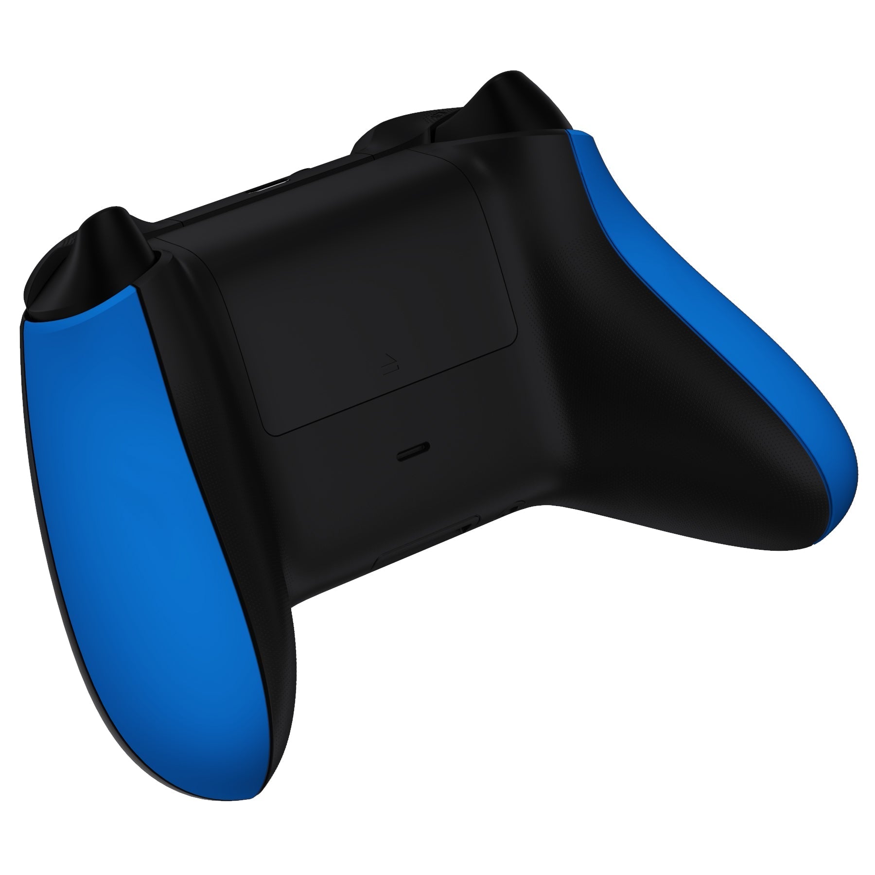 eXtremeRate Retail Blue Soft Touch Grip Back Panels, Comfortable Non-Slip Side Rails Handles, Game Improvement Replacement Parts for Xbox Series S / X Controller - Controller NOT Included - PX3P305