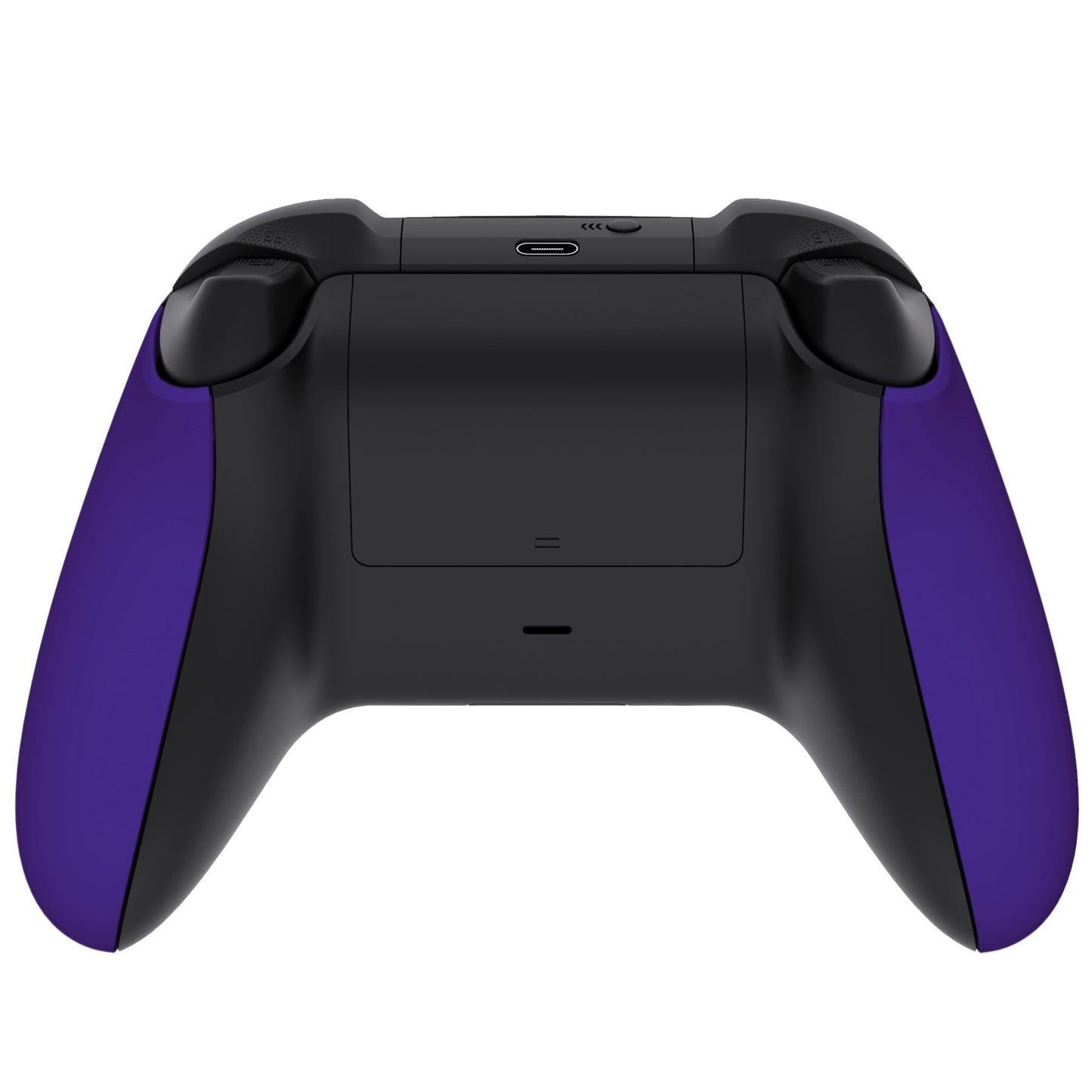 eXtremeRate Retail Purple Soft Touch Grip Back Panels, Comfortable Non-Slip Side Rails Handles, Game Improvement Replacement Parts for Xbox Series S / X Controller - Controller NOT Included - PX3P307