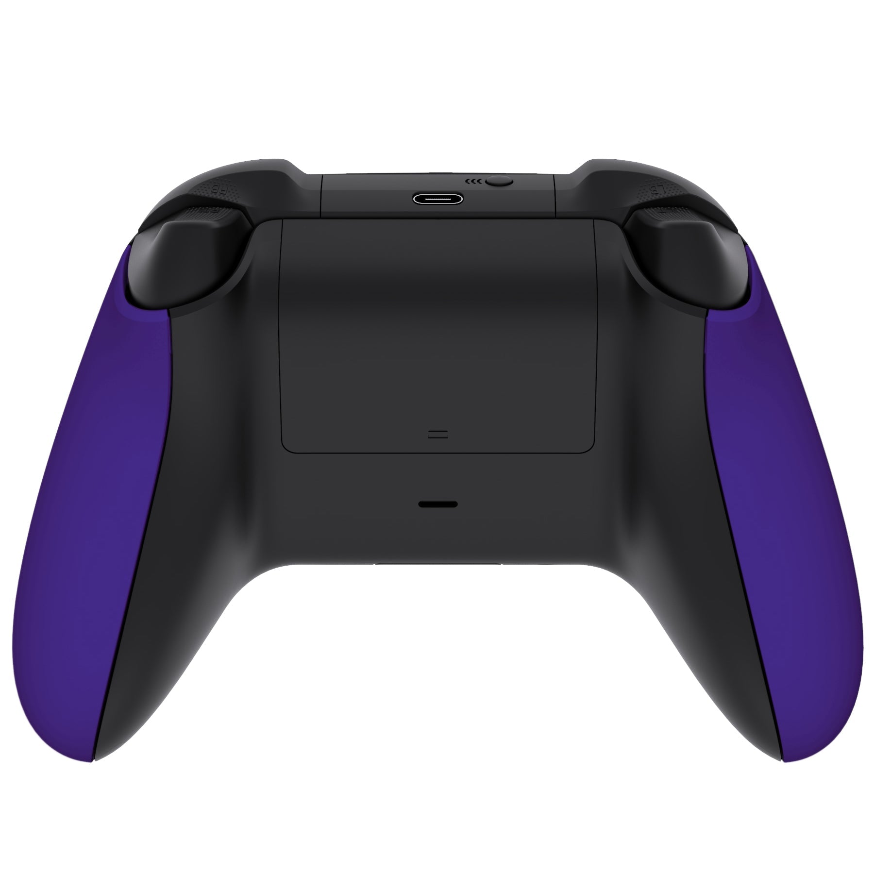 eXtremeRate Retail Purple Soft Touch Grip Back Panels, Comfortable Non-Slip Side Rails Handles, Game Improvement Replacement Parts for Xbox Series S / X Controller - Controller NOT Included - PX3P307