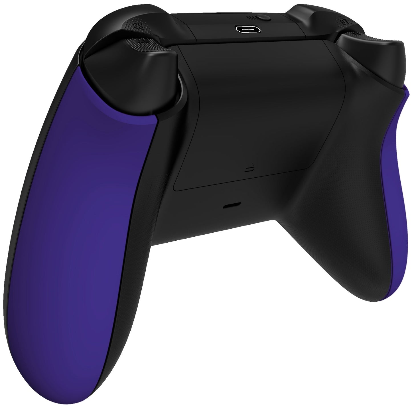 eXtremeRate Retail Purple Soft Touch Grip Back Panels, Comfortable Non-Slip Side Rails Handles, Game Improvement Replacement Parts for Xbox Series S / X Controller - Controller NOT Included - PX3P307