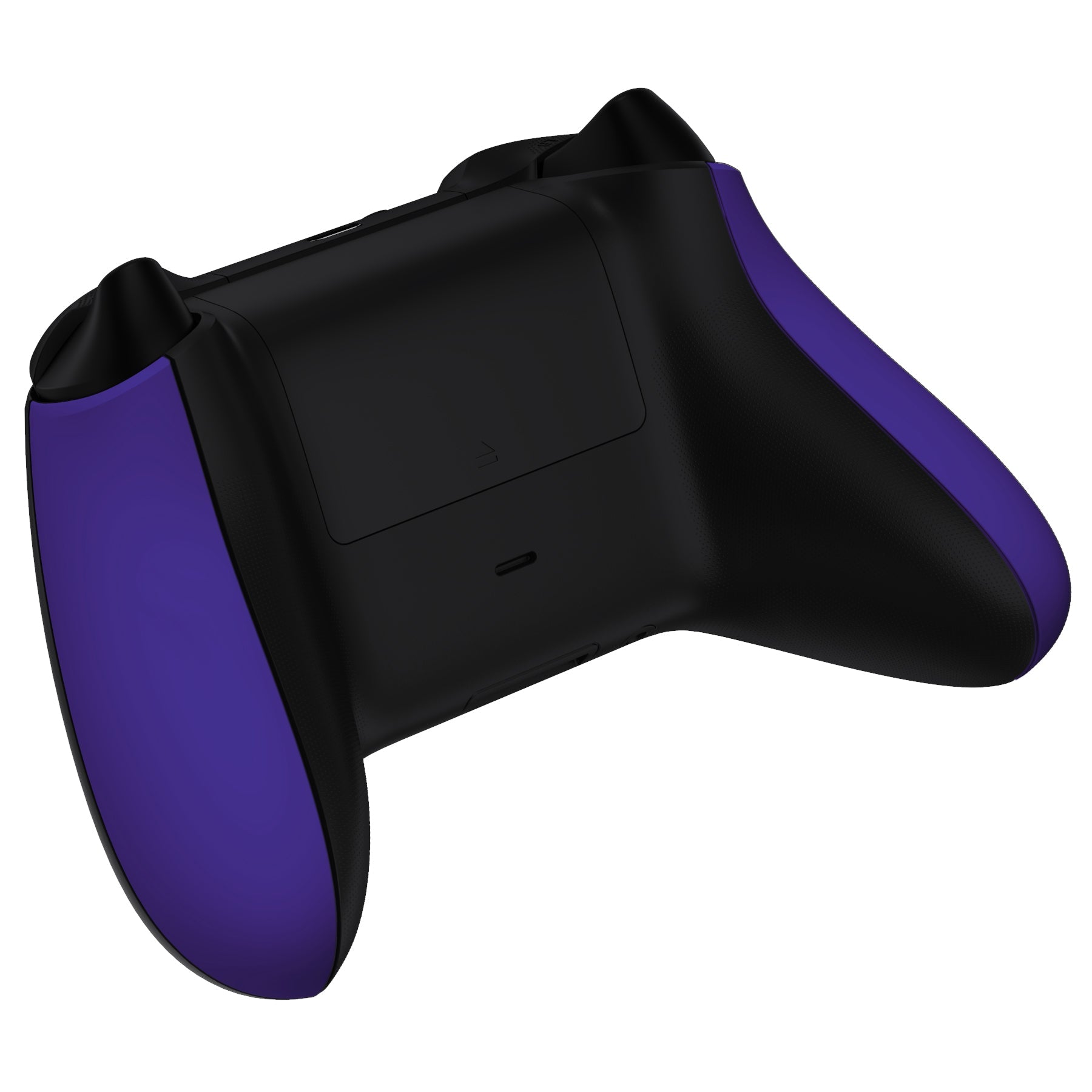 eXtremeRate Retail Purple Soft Touch Grip Back Panels, Comfortable Non-Slip Side Rails Handles, Game Improvement Replacement Parts for Xbox Series S / X Controller - Controller NOT Included - PX3P307