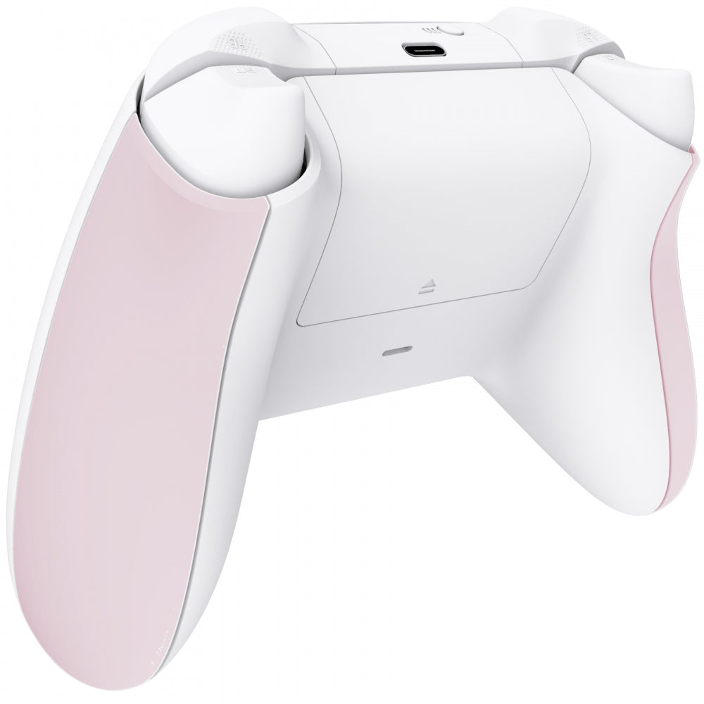 eXtremeRate Retail Cherry Blossoms Pink Touch Grip Back Panels, Comfortable Non-Slip Side Rails Handles, Game Improvement Replacement Parts for Xbox Series S / X Controller - Controller NOT Included - PX3P312