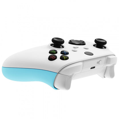 eXtremeRate Retail Heaven Blue Touch Grip Back Panels, Comfortable Non-Slip Side Rails Handles, Game Improvement Replacement Parts for Xbox Series S / X Controller - Controller NOT Included - PX3P313