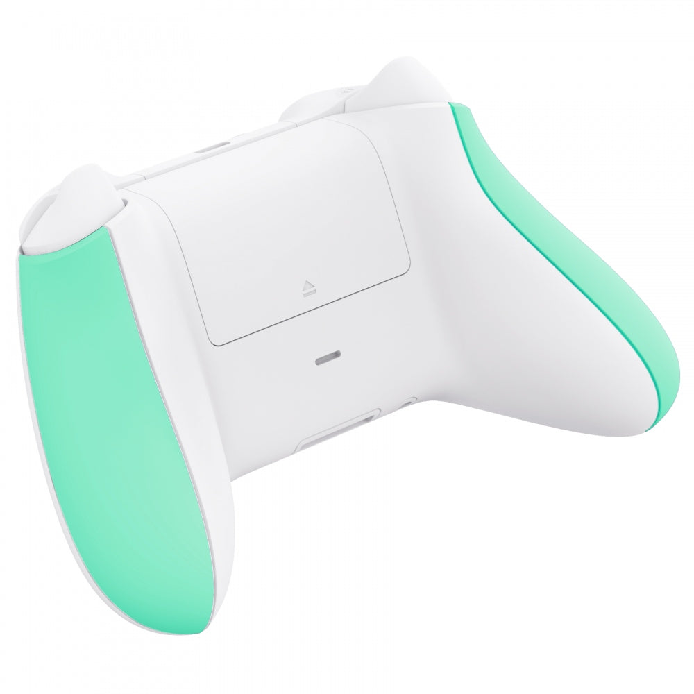 eXtremeRate Retail Mint Green Touch Grip Back Panels, Comfortable Non-Slip Side Rails Handles, Game Improvement Replacement Parts for Xbox Series S / X Controller - Controller NOT Included - PX3P314