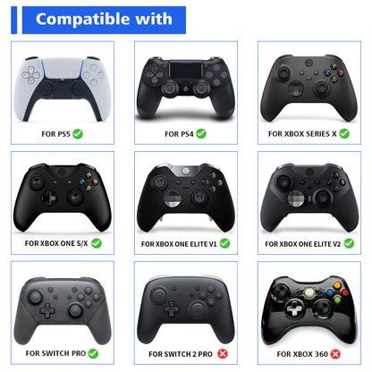 eXtremeRate ps4/ps5/Xbox One/Xbox Series S・X/Switch Proコントローラーに対応用3Dジョイスティック用はんだ除去ごて先（ヒーティングスティック付き）、T12はんだごてステーション対応、13mmアナログスティック修理工具