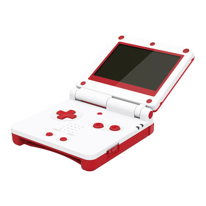 eXtremeRate Retail IPS Ready Upgraded Passion Red & White Soft Touch Custom Replacement Housing Shell for Gameboy Advance SP GBA SP ¨C Compatible with Both IPS & Standard LCD ¨C Console & Screen NOT Included - ASPP3006