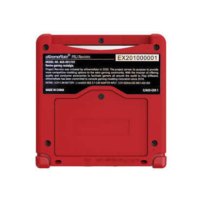 eXtremeRate Retail IPS Ready Upgraded Passion Red & White Soft Touch Custom Replacement Housing Shell for Gameboy Advance SP GBA SP ¨C Compatible with Both IPS & Standard LCD ¨C Console & Screen NOT Included - ASPP3006