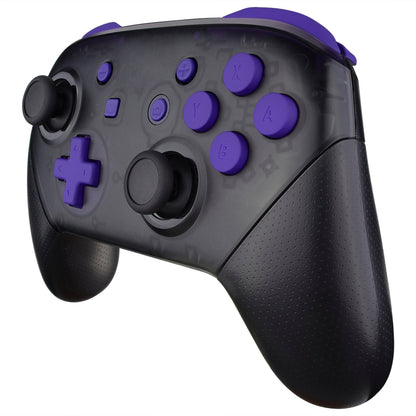 eXtremeRate Retail Purple Repair ABXY D-pad ZR ZL L R Keys for Nintendo Switch Pro Controller, DIY Replacement Full Set Buttons with Tools for Nintendo Switch Pro - Controller NOT Included - KRP305