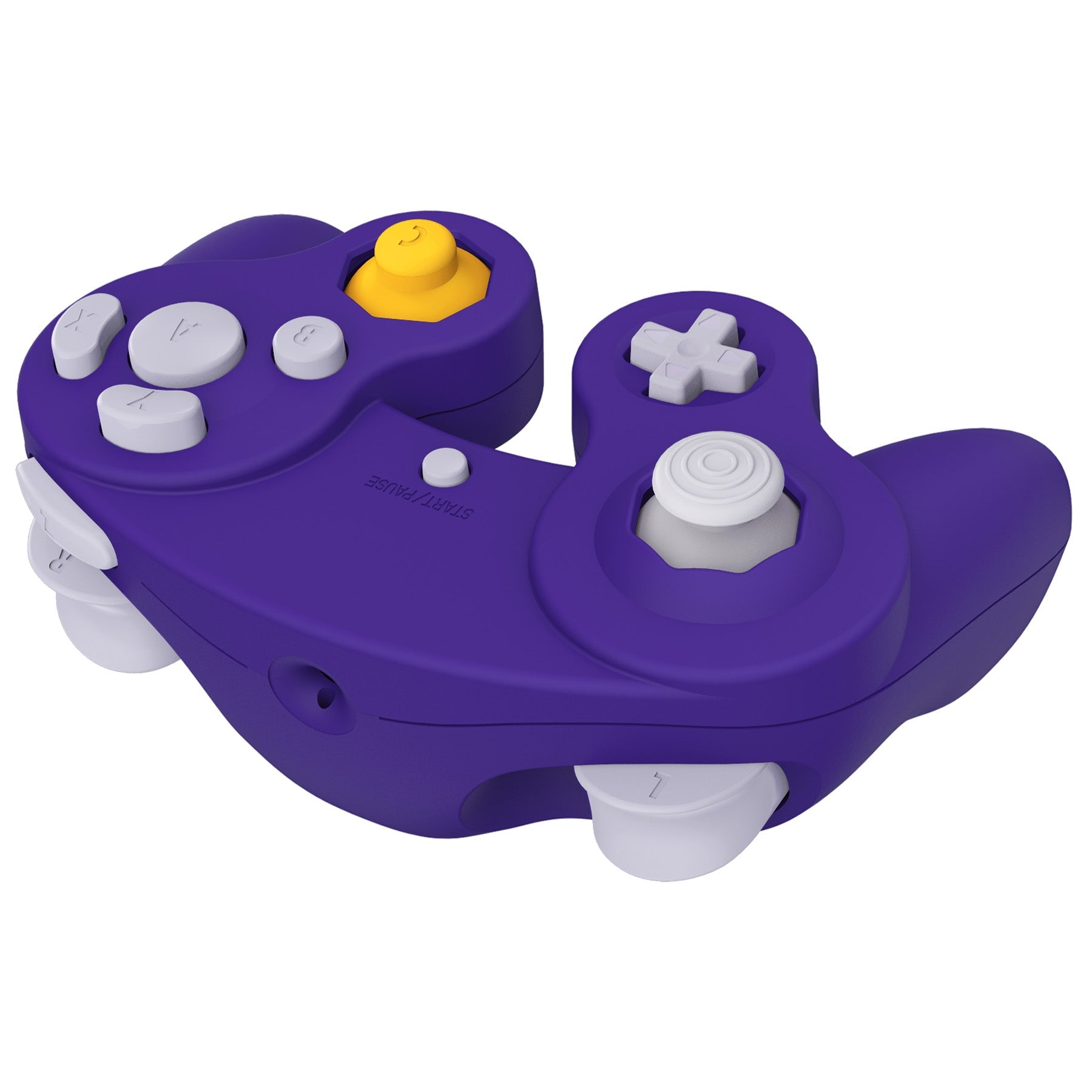 eXtremeRate Retail Purple Replacement Faceplate Backplate with Buttons for Nintendo GameCube Controller - GCNP3006