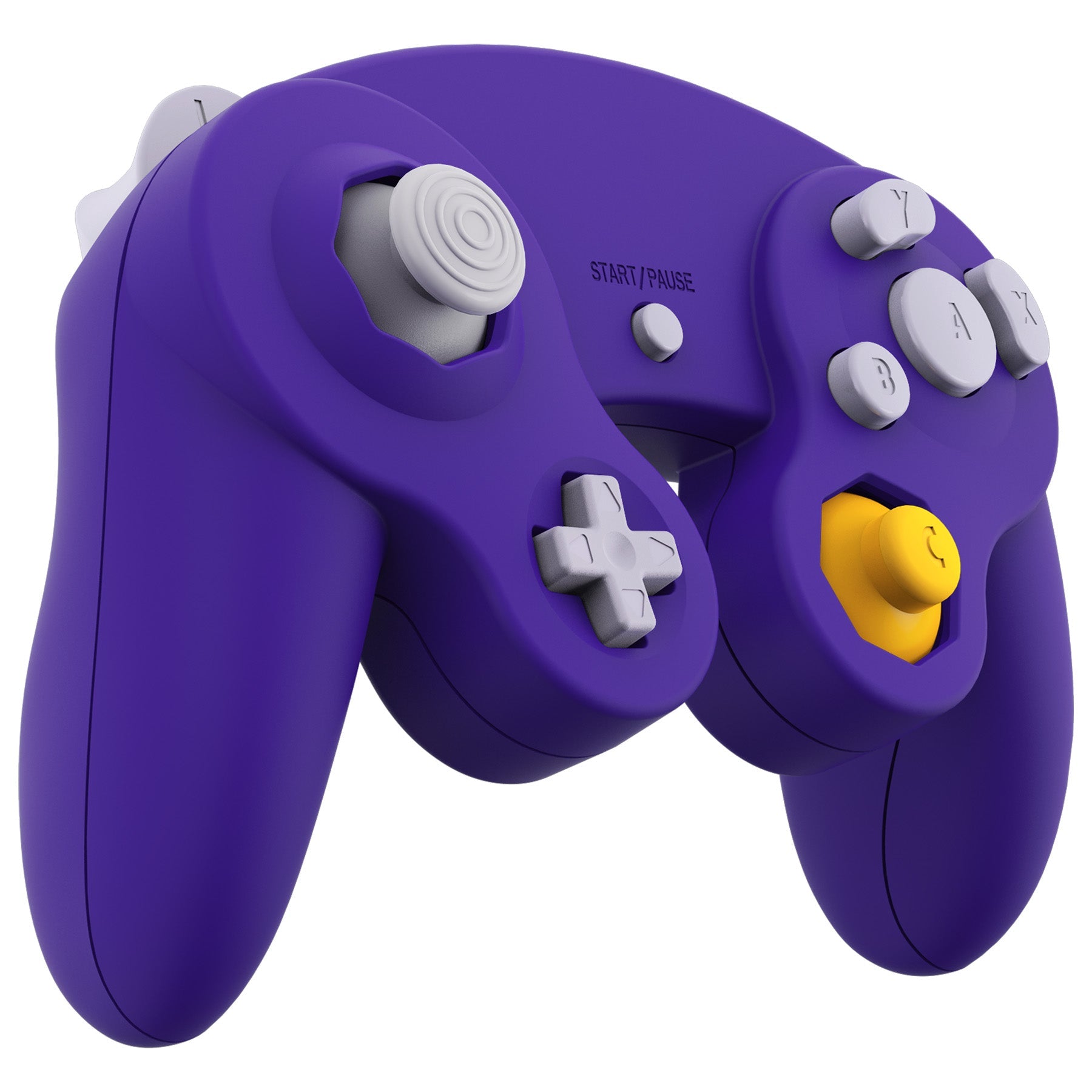 eXtremeRate Retail Purple Replacement Faceplate Backplate with Buttons for Nintendo GameCube Controller - GCNP3006