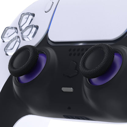 eXtremeRate Retail Purple & Black Dual-Color Replacement Thumbsticks for PS5 Controller, Custom Analog Stick Joystick Compatible with PS5, for PS4 All Model Controller - JPF637