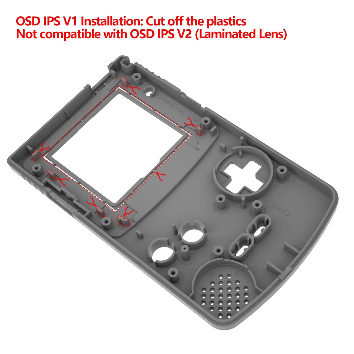 eXtremeRate Retail IPS Ready Upgraded eXtremeRate Wood Grain GBC Replacement Shell Full Housing Cover with Buttons for Gameboy Color - Fit for GBC OSD IPS & Regular IPS & Standard LCD - Console & IPS Screen NOT Included - QCBS2001