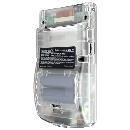 eXtremeRate Retail IPS Ready Upgraded eXtremeRate Transparent Clear Replacement Shell Full Housing Cover & Buttons for Gameboy Color - Fit for GBC OSD IPS & Regular IPS & Standard LCD - Console & IPS Screen NOT Included - QCBM5001