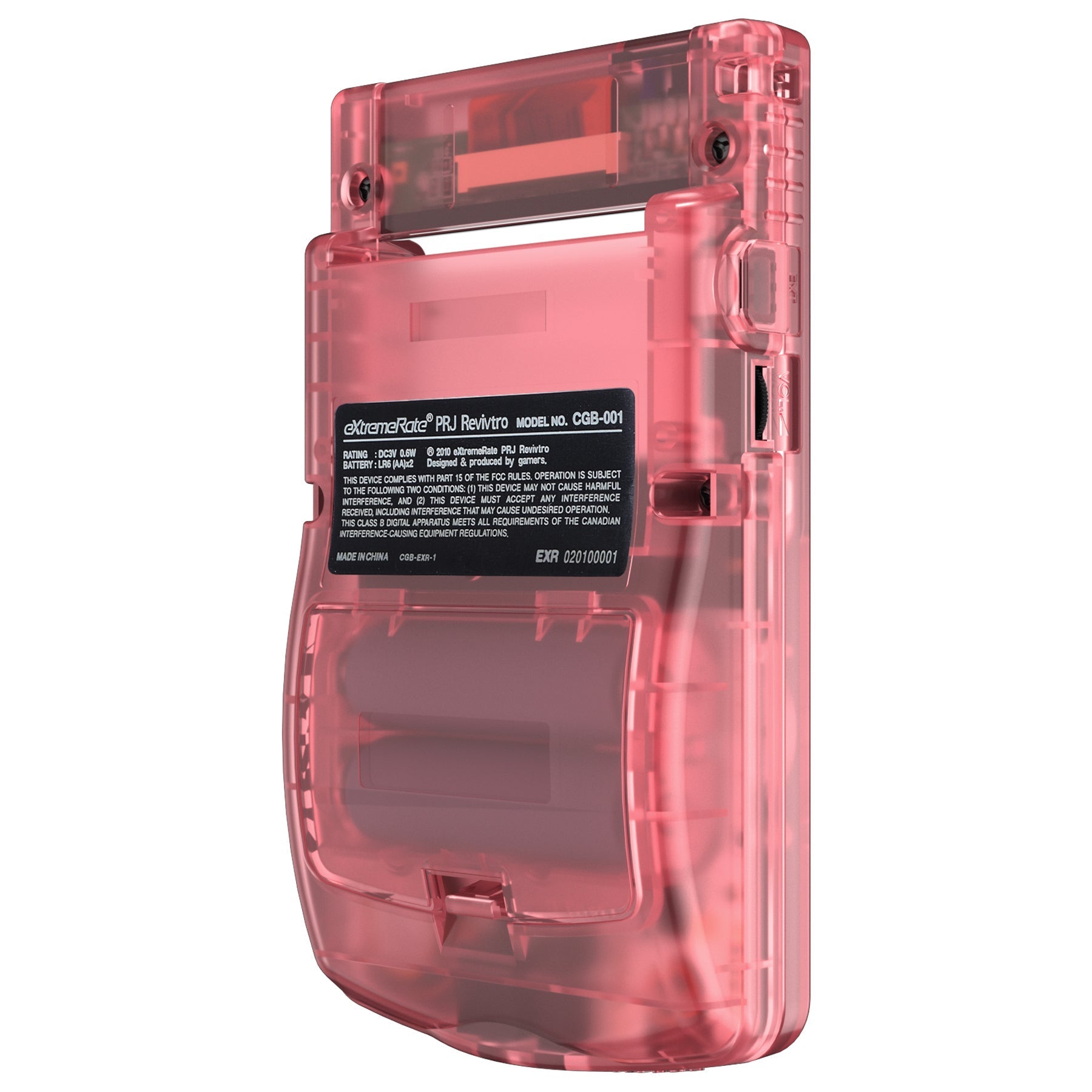 eXtremeRate Retail IPS Ready Upgraded eXtremeRate Cherry Pink Replacement Shell Full Housing Cover & Buttons for Gameboy Color - Fit for GBC OSD IPS & Regular IPS & Standard LCD - Console & IPS Screen NOT Included - QCBM5007