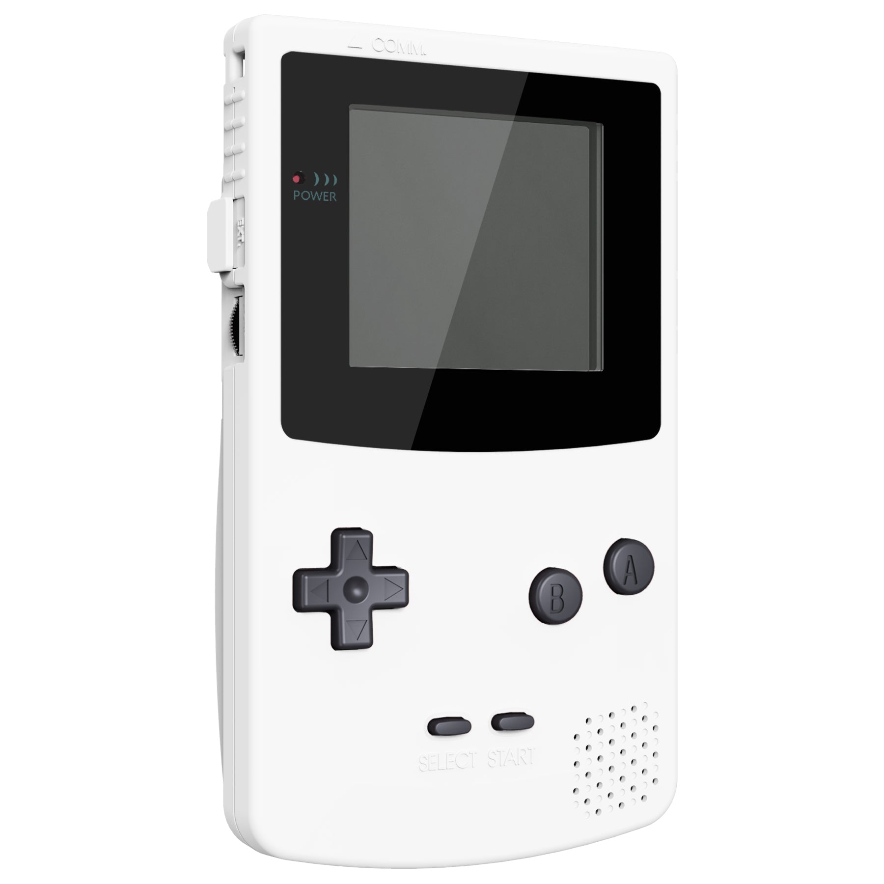 eXtremeRate Retail IPS Ready Upgraded eXtremeRate White GBC Replacement Shell Full Housing Cover with Buttons for Gameboy Color - Fit for GBC OSD IPS & Regular IPS & Standard LCD - Console & IPS Screen NOT Included - QCBP3008