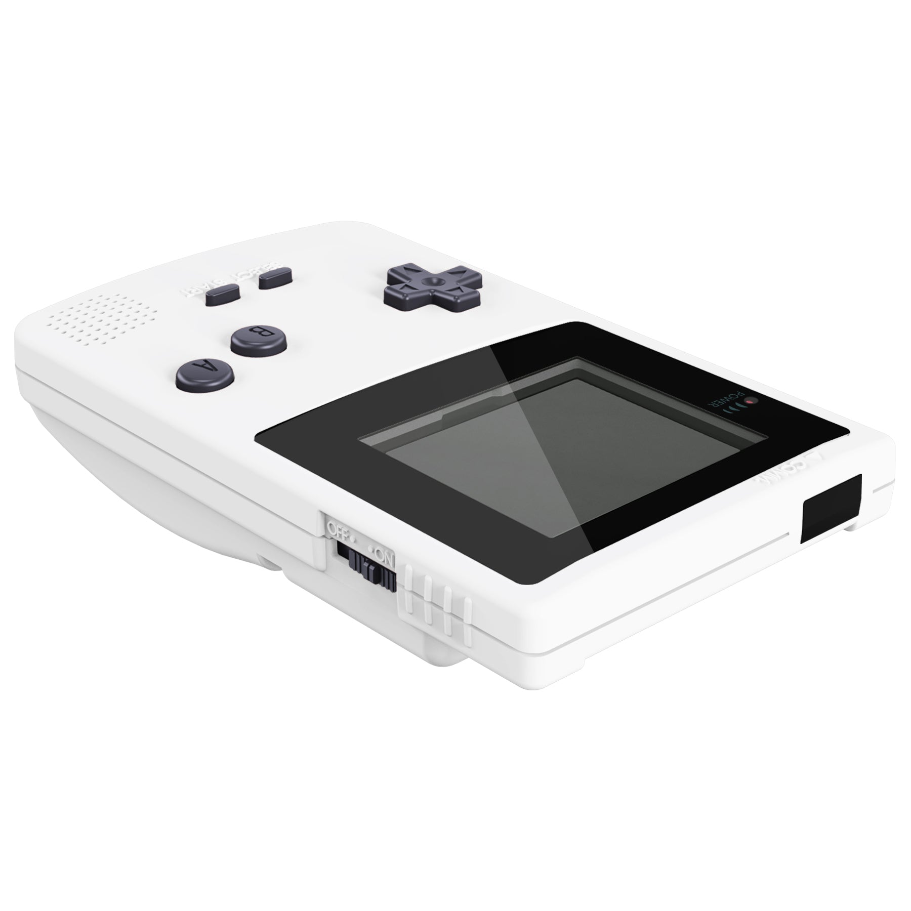 eXtremeRate Retail IPS Ready Upgraded eXtremeRate White GBC Replacement Shell Full Housing Cover with Buttons for Gameboy Color - Fit for GBC OSD IPS & Regular IPS & Standard LCD - Console & IPS Screen NOT Included - QCBP3008