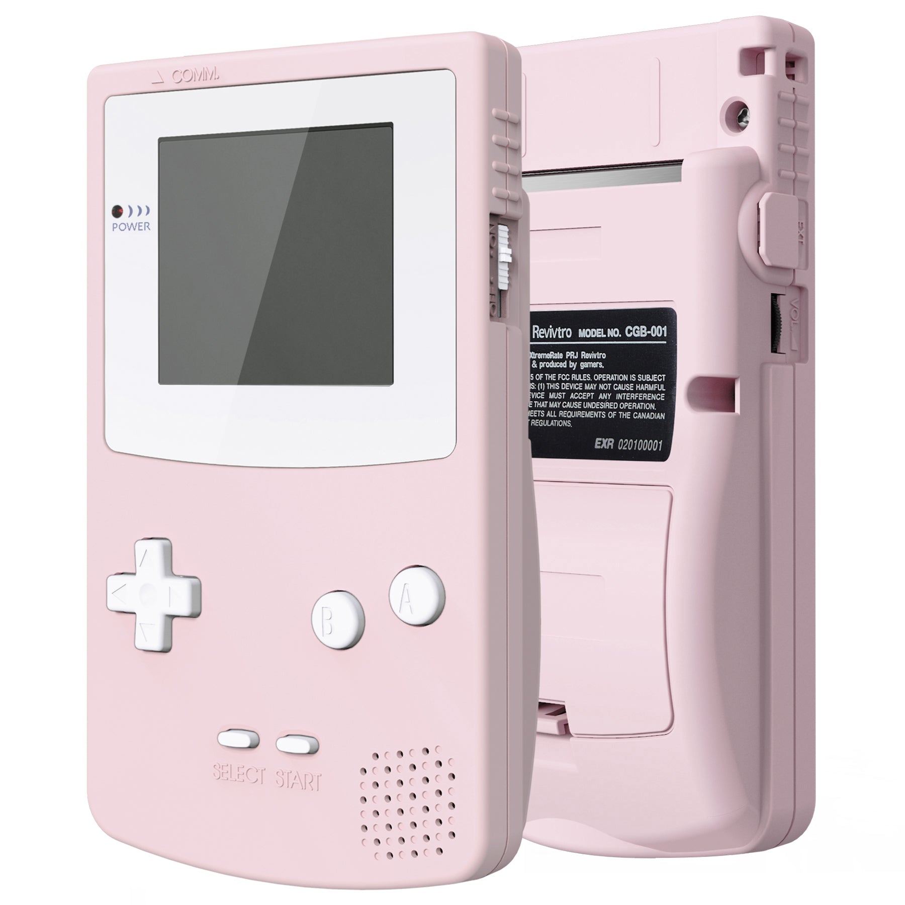 eXtremeRate Retail IPS Ready Upgraded eXtremeRate Cherry Blossoms Pink GBC Replacement Shell Full Housing Cover with Buttons for Gameboy Color - Fit for GBC OSD IPS & Regular IPS & Standard LCD - Console & IPS Screen NOT Included - QCBP3012