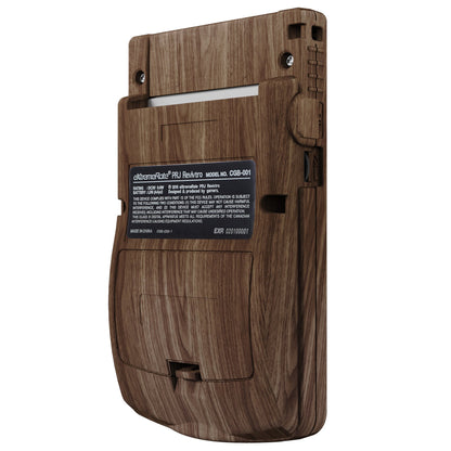 eXtremeRate Retail IPS Ready Upgraded eXtremeRate Wood Grain GBC Replacement Shell Full Housing Cover with Buttons for Gameboy Color - Fit for GBC OSD IPS & Regular IPS & Standard LCD - Console & IPS Screen NOT Included - QCBS2001