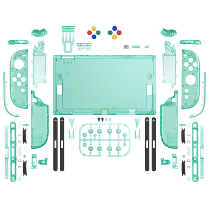eXtremeRate Nintendo Switch 2対応交換フルセットシェル＆ボタン - デラックス版【エメラルドグリーン】