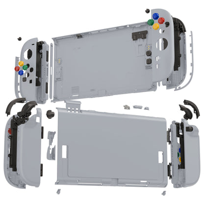eXtremeRate Nintendo Switch 2対応交換フルセットシェル＆ボタン - デラックス版【ニューホープグレイ】