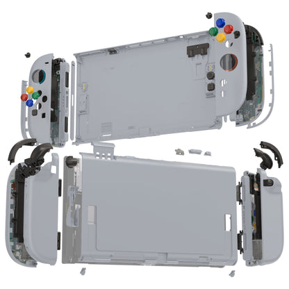 eXtremeRate Nintendo Switch 2対応交換フルセットシェル＆ボタン - デラックス版【ニューホープグレイ】