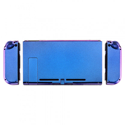 eXtremeRate Retail Chamillionaire Glossy Handheld Console Back Plate, Joycon Handheld Controller Housing Shell With Full Set Buttons DIY Replacement Part for Nintendo Switch - QP301