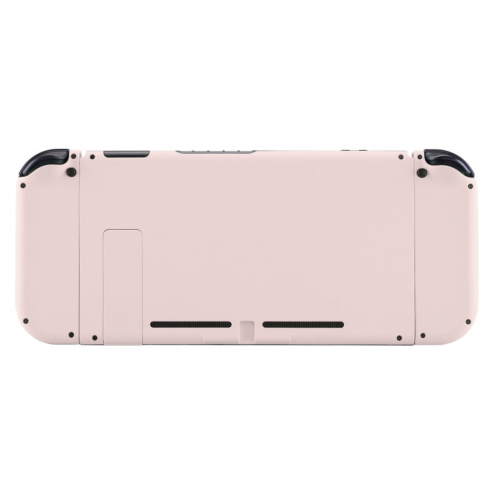 eXtremeRate Retail Soft Touch Grip Cherry Blossoms Handheld Console Back Plate, Joycon Handheld Controller Housing Shell With Full Set Buttons DIY Replacement Part for Nintendo Switch - QP306